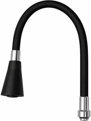 Cekar Store Esnek Spiral Musluk Başlığı, 360° Döner, Sıçrama Önleyici, Tasarruflu Su Akışı, Üniversal Uyumlu Lavabo ve Mutfak Batarya Ucu Aparatı, Kolay Montajlı Hareketli Musluk Uzatma Başlığı (Siyah)