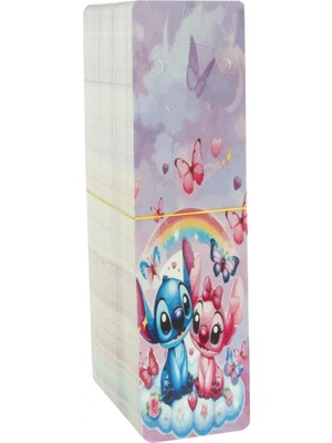 Pileli Store Çzgflm Karakteri Dik Set Kolye Kartı