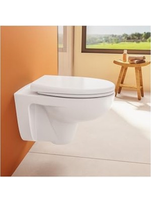 Cekar Store Vitra S20 Round 109-003-909 Universal Klozet Kapağı, Yavaş Kapanır, Kolay Çıkabilir, Beyaz