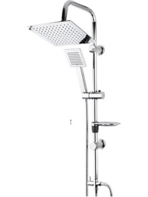 Cekar Store Modern Duş Sistemi Seti, Tepe Duş Başlığı ve El Duşu, Pirinç Yönlendirici, Paslanmaz Çelik, Abs Sabunluklu (Ckkrom Dubai)