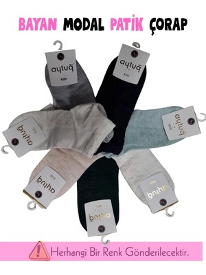 Pileli Store Aytuğ 39204 Kadın Simli Pamuklu Patik Çorap