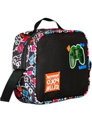 Cekar Store Game Time Erkek Çocuk Beslenme Çantası Siyah, CPO4076R-0061STD