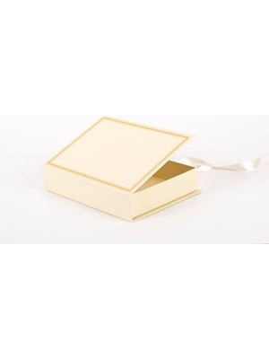 Cekar Store - Kitap Kutu Hediye Kutusu – Lüks Karton Kutu | Doğum Günü, Nişan, Yılbaşı, Sevgililer Günü Hediyeleri Için Şık Ambalaj Kutusu (Krem)