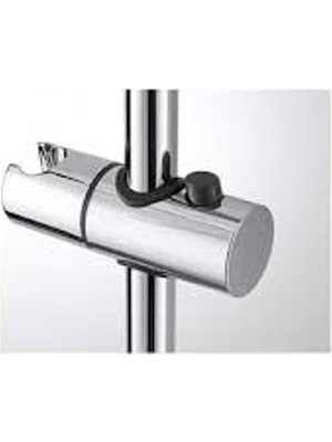 Cekar Store Feyza Yapı Duşu TUTACAĞI,25MM Abs Krom El Duşu Braketi,standart Yuvarlak Duş Yükseltici Ray Için Evrensel Ayarlanabilir Duş Rayı Başlığı Kaydırıcı Kelepçe Tutucu Braketi