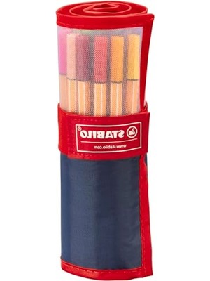 Cekar Store Stabılo Point 88 - Ince Keçe Uçlu Kalem - 25'li Roller Set - Çeşitli Renkler