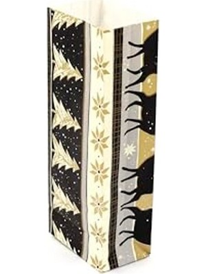 Cekar Store 8X20 Yılbaşı Temalı Hediyelik Kese Kağıdı (10'lu Paket)