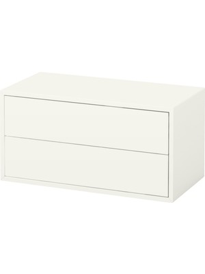 IKEA Eket Beyaz Çekmeceli Dolap