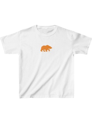 Asmedo Unisex Çocuk Baskılı T-Shirt - Beyaz