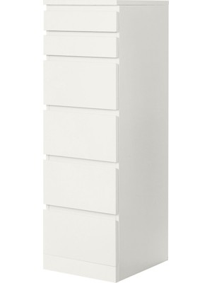 IKEA Malm Beyaz 6 Çekmeceli Şifonyer