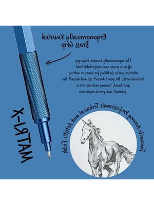 Cekar Store Scrikss Office Matri-X Versatil 0.7 mm Metalik Mavi Şeffaf Amb.