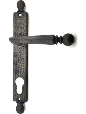 Uslucan Alışveriş Antika Tarz Dekoratif Pirinç Misket Wc Banyo Kapı Kolu - 245X34 Mm, Oksit