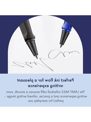 Cekar Store Lamy M63 Siyah Roller Kalem Yedeği 2'li Set