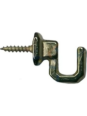 Uslucan Alışveriş Vidalı Kanca, Askı Küçük - 15X18MM, Sarı - 1 Adet