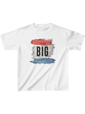 Asmedo Unisex Çocuk Baskılı T-Shirt - Beyaz