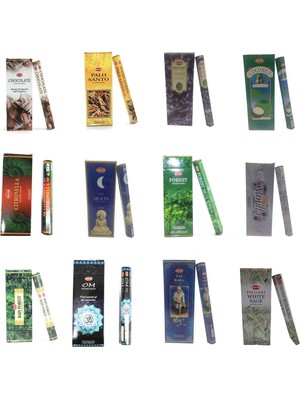 Storeg Hem 12 Paket Farklı Aroma Toplam 240 Çubuk Tütsü