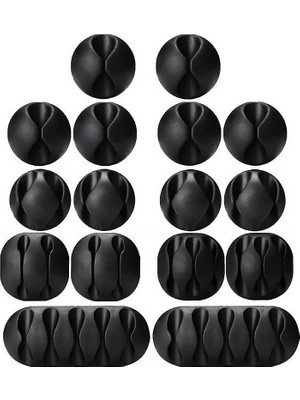 Renas Store Yapışkanlı Kablo Sabitleyici Düzenleyici 16 Lı Paket