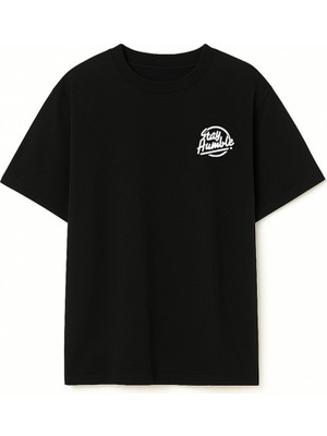 LTB Minimal Baskılı Relaxed Siyah T-Shırt