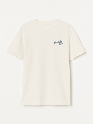 LTB Sırt Baskılı Regular Beyaz T-Shırt