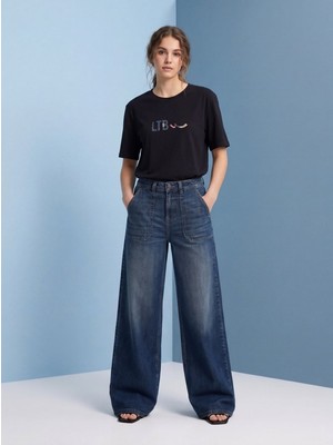 LTB Logo Baskılı Siyah T-Shırt