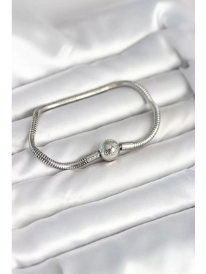 Renas Store Gümüş Renk Pirinç Charm Bileklik - TJ-BB8015