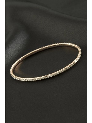 MidasTech 2 mm Minik Şerit Taşlı Suyolu Bileklik Nemere