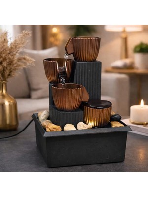 Renas Store LED Işıklı Dekoratif Su Şelalesi