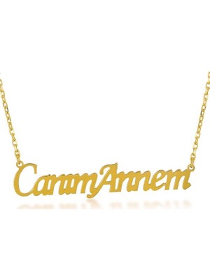 Bilezikci Canım Annem Yazılı 14 Ayar Altın Kolye