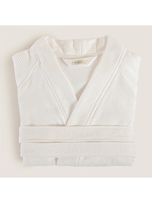 Chakra Sobeska %100 Pamuk Unısex Bornoz Beyaz