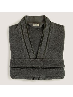 Chakra Chıc %100 Pamuk Unısex Bornoz Antrasit