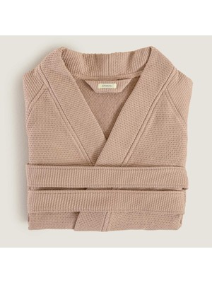 Chakra Sobeska %100 Pamuk Unısex Bornoz Somon