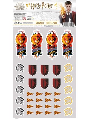 Sihir Dükkanı Harry Potter Gryffindor Lisanslı Sticker Set
