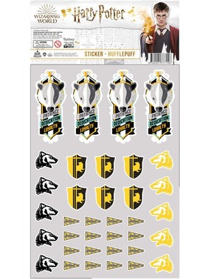 Sihir Dükkanı Harry Potter Karakterleri Hufflepuff İcons Lisanslı Sticker Set