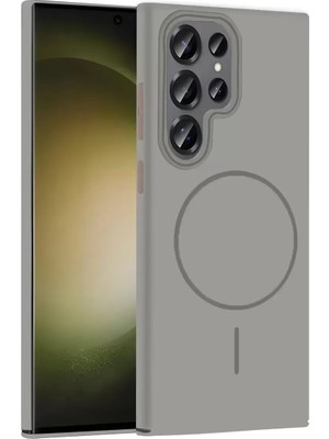 Renas Store Galaxy S23 Broş Magsafe Kapak - Titan Gri