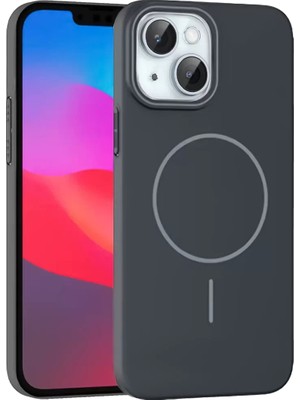 Renas Store Iphone 15 Broş Magsafe Kapak - Füme