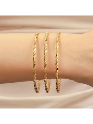 Sarrafiyem Sarraftan 2'li Burma 22 Ayar Bilezik