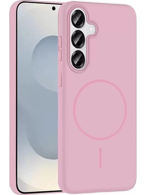 Renas Store Galaxy S25 Broş Magsafe Kapak - Pembe