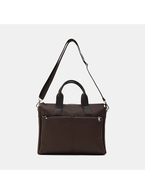 Desa Erkek Kahve Omuz Askılı Evrak Çantası