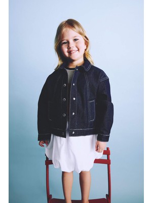 DeFacto Polo Yaka Ceket Kız Bebek H2666A526SM