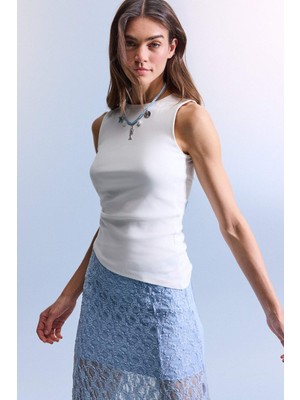 DeFacto Slim Fit Bisiklet Yaka Ribana Atlet F6275AX26SP