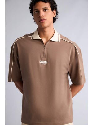 DeFacto %100 Pamuk Loose Fit Polo Tişört G5812AX26SM
