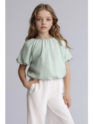 DeFacto Kısa Kollu Bluz Kız ÇOCUK H1213A826SM