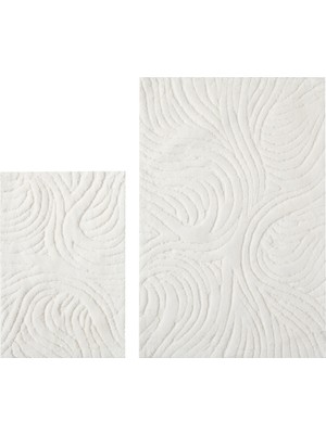 Mudo Home LOUISE 2'Lİ BANYO PASPAS SETİ EKRU