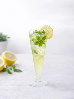 Parti Adresi Mika Plastik Slim Kadeh - Flüt Kadeh Şeffaf 120 ml 6'lı