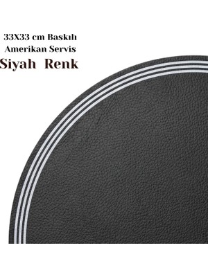 Grand Fine Art 2 Adet Baskılı Çizgi Desen Suni Deri Amerikan Servis -Kolay Silinebilir Supla
