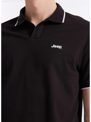 Jeep Siyah Erkek Polo T-Shirt J6SM-TST7299