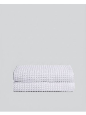 Anne Sesi Premium Waffle 2'li Banyo Havlusu Seti %100 Pamuk,ultra Yumuşak,emici,hızlı Kuruyan,bohem,minimalist