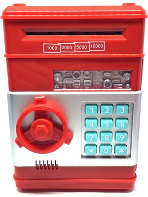 Mfs Elektronik Işıklı Sesli Şifreli Kasa Otomatik Kağıt Para Alan Kasa Atm Şifreli Pilli Kumbara