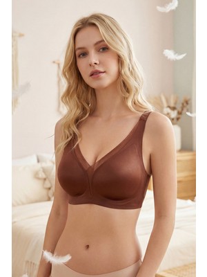 NBB Dikişsiz Tül Detay Lazer Kesim Sütyen 30047