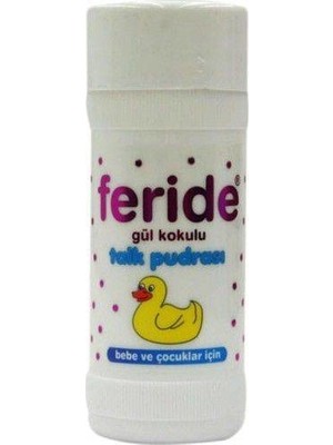 Feride 75 gr Bebek Pudrası Gül Kokulu, Hijyenik ve Cilt Ferahlatıcı Özellikte