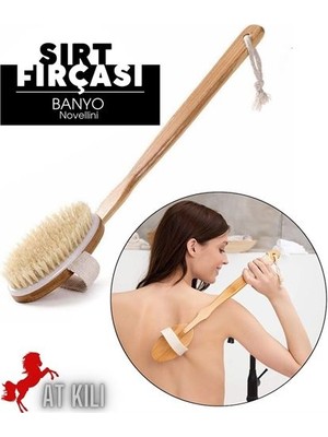 Hsnet Novellini Doğal Banyo Sırt ve Selülit Fırçası  - ALKHBY5903-2489